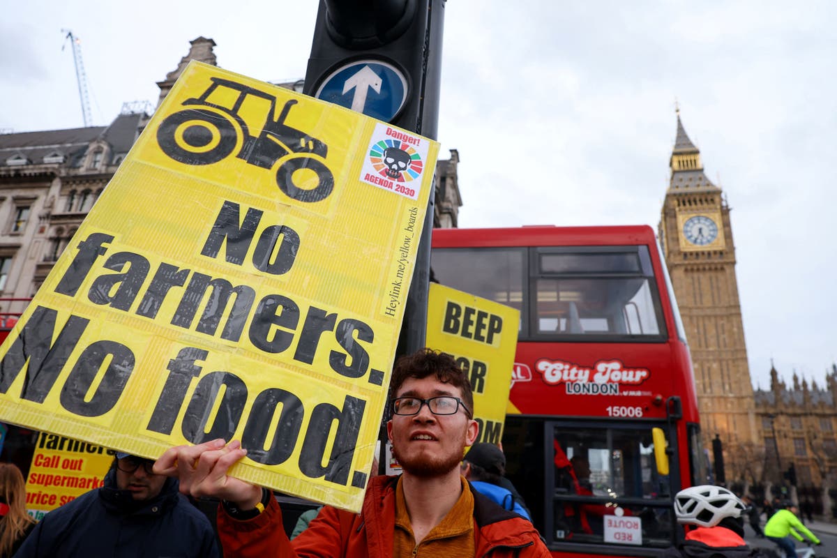 Farmers’ ‘tractor tax’ protest move to new location because Trafalgar Square is not big enough 