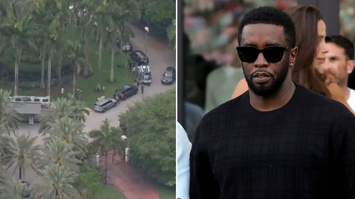 Watch again as Diddy’s Los Angeles mansion raided by police | The ...