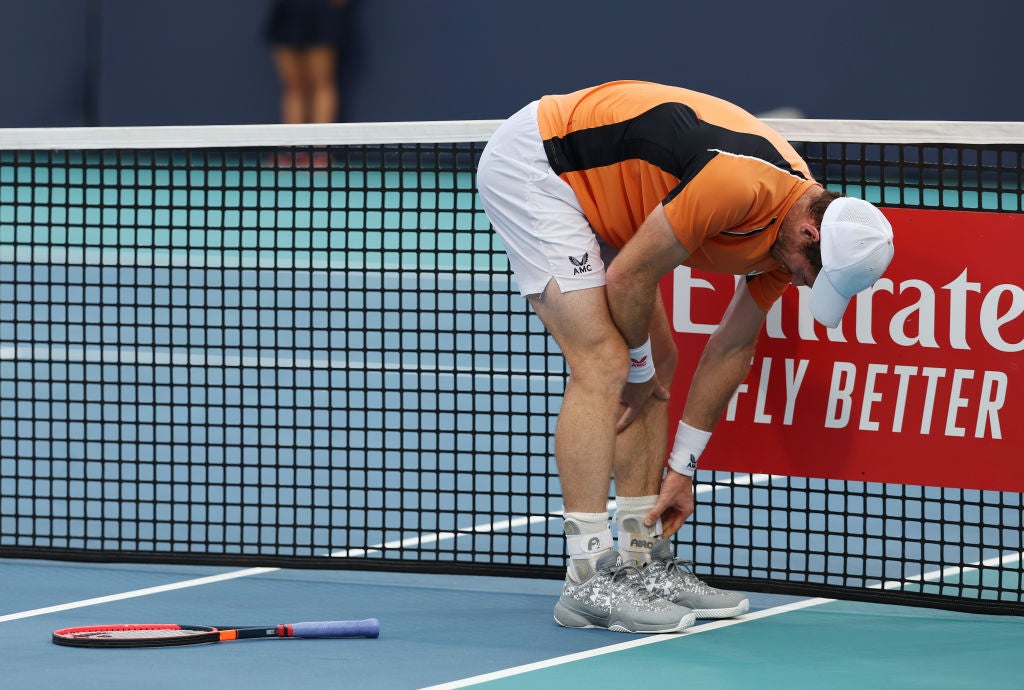 Andy Murray hurt ankle ligaments in a defeat to Tomas Machac