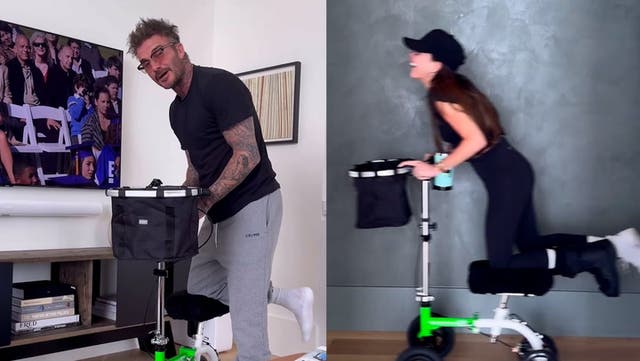<p>David Beckham buys Victoria £300 mobility scooter as she declares: ‘It’s the best gift ever’.</p>