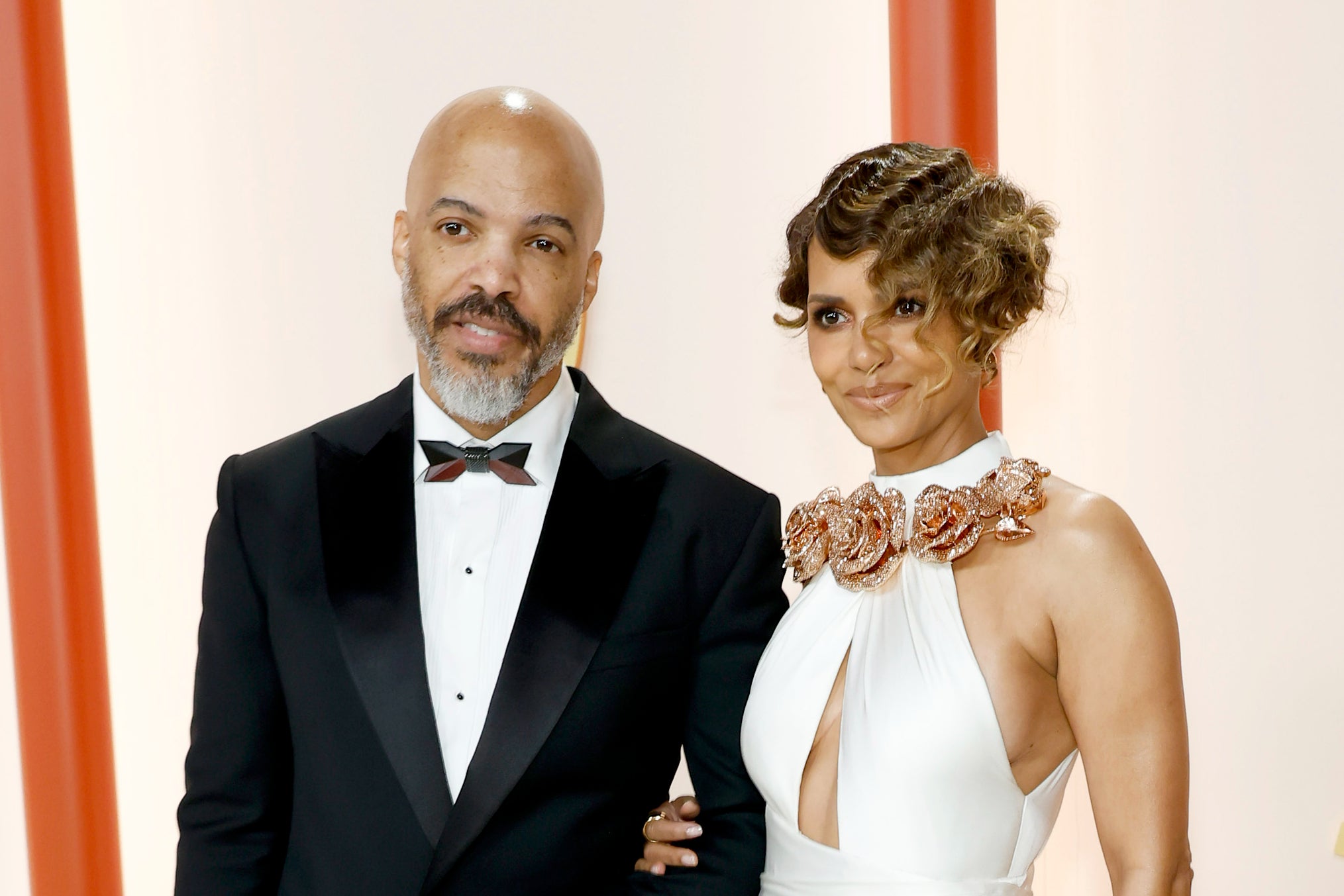 Van Hunt and Halle Berry at the 2023 Oscars