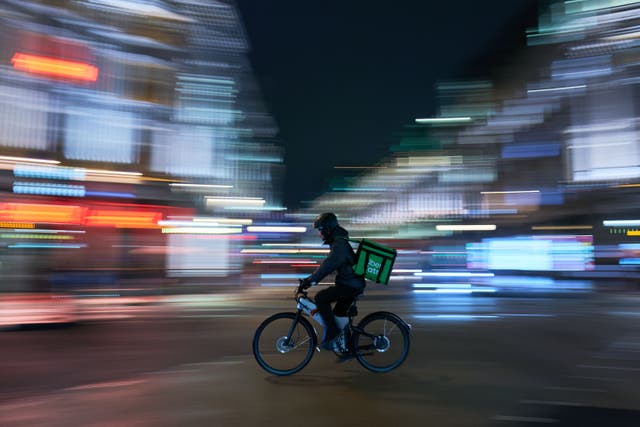 An Uber Eats driver has received a payout to end a legal claim following allegations that the platform’s AI-powered facial recognition checks required to work for the delivery firm were racially discriminatory (John Walton/PA)