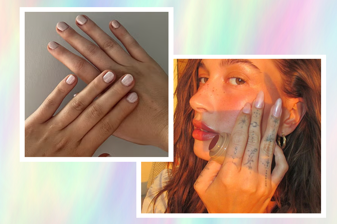Hailey Bieber has brought glazed doughnut nails back yet again – here’s how to recreate them