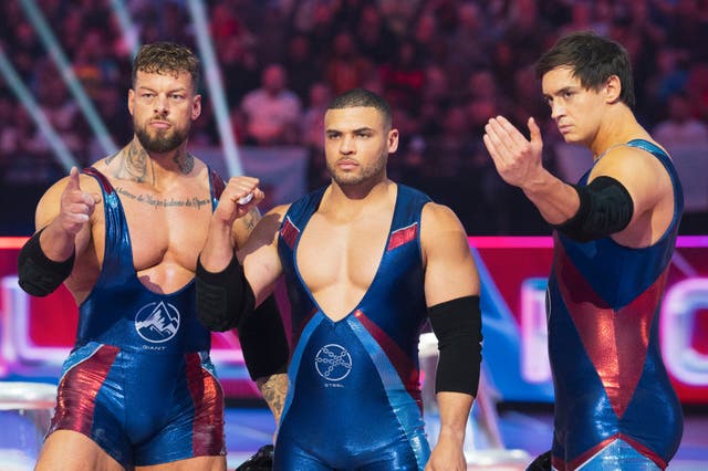 <p>Giant, Steel and Apollo of BBC One’s ‘Gladiators'</p>