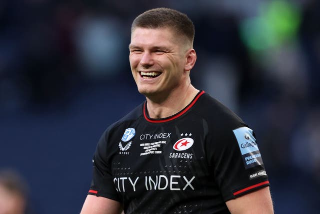 Owen Farrell impressed on his return to action with Saracens (Kieran Cleeves/PA)