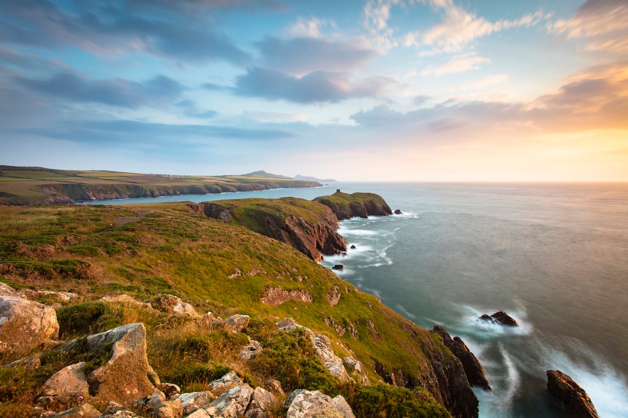 A section of the Pembrokeshire coastline near Abereiddy