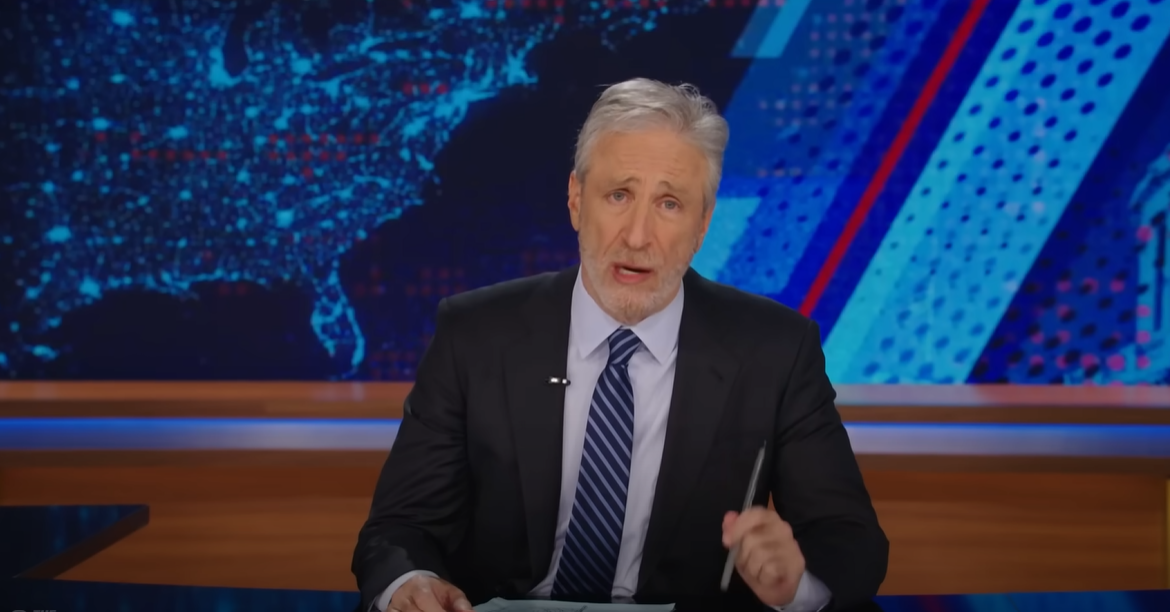<p>Jon Stewart roasts Kevin O’Leary over his bizarre comments on Trump’s fraud trial prosecution </p>