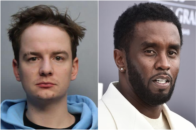 <p>Brendan Paul (left) was described in a recent lawsuit as Sean ‘Diddy’ Combs’s drug mule</p>