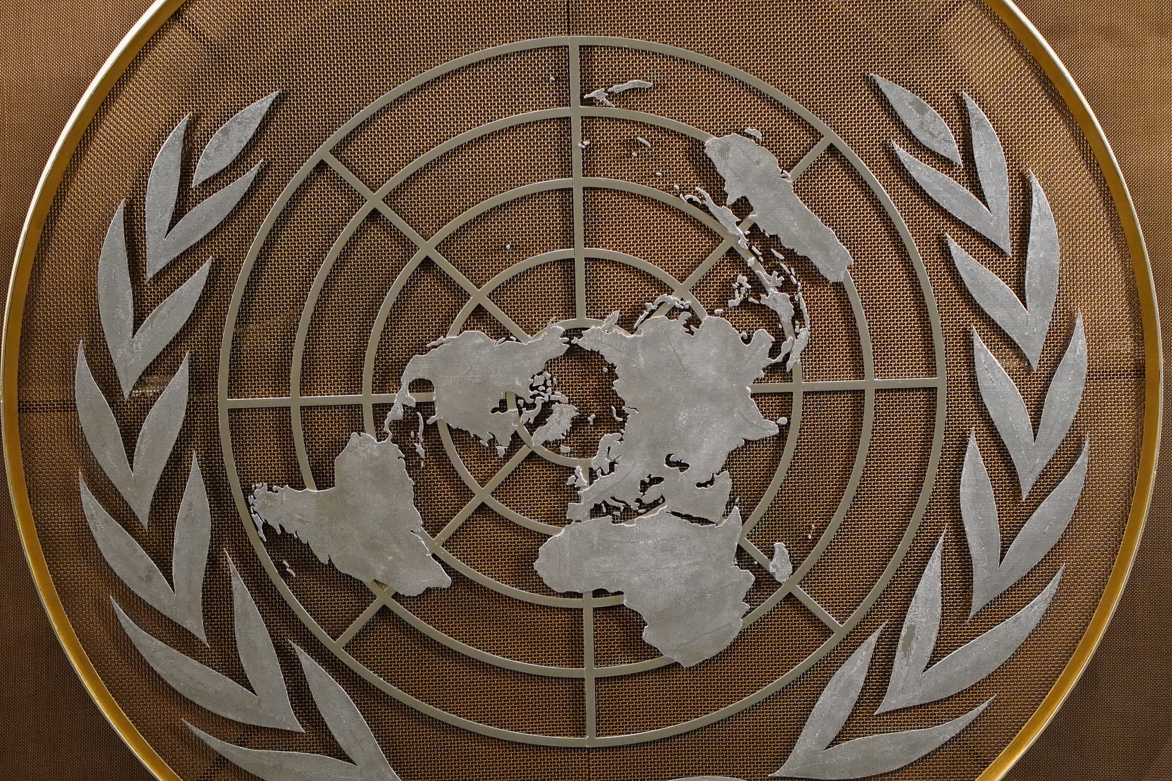 The United Nations logo (Stefan Rousseau/PA)