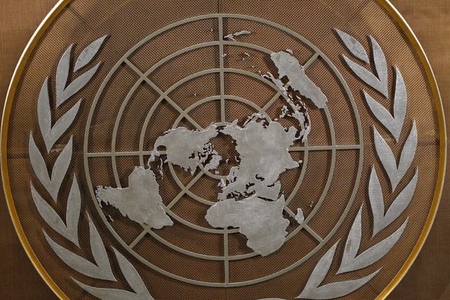 <p>The United Nations logo (Stefan Rousseau/PA)</p>
