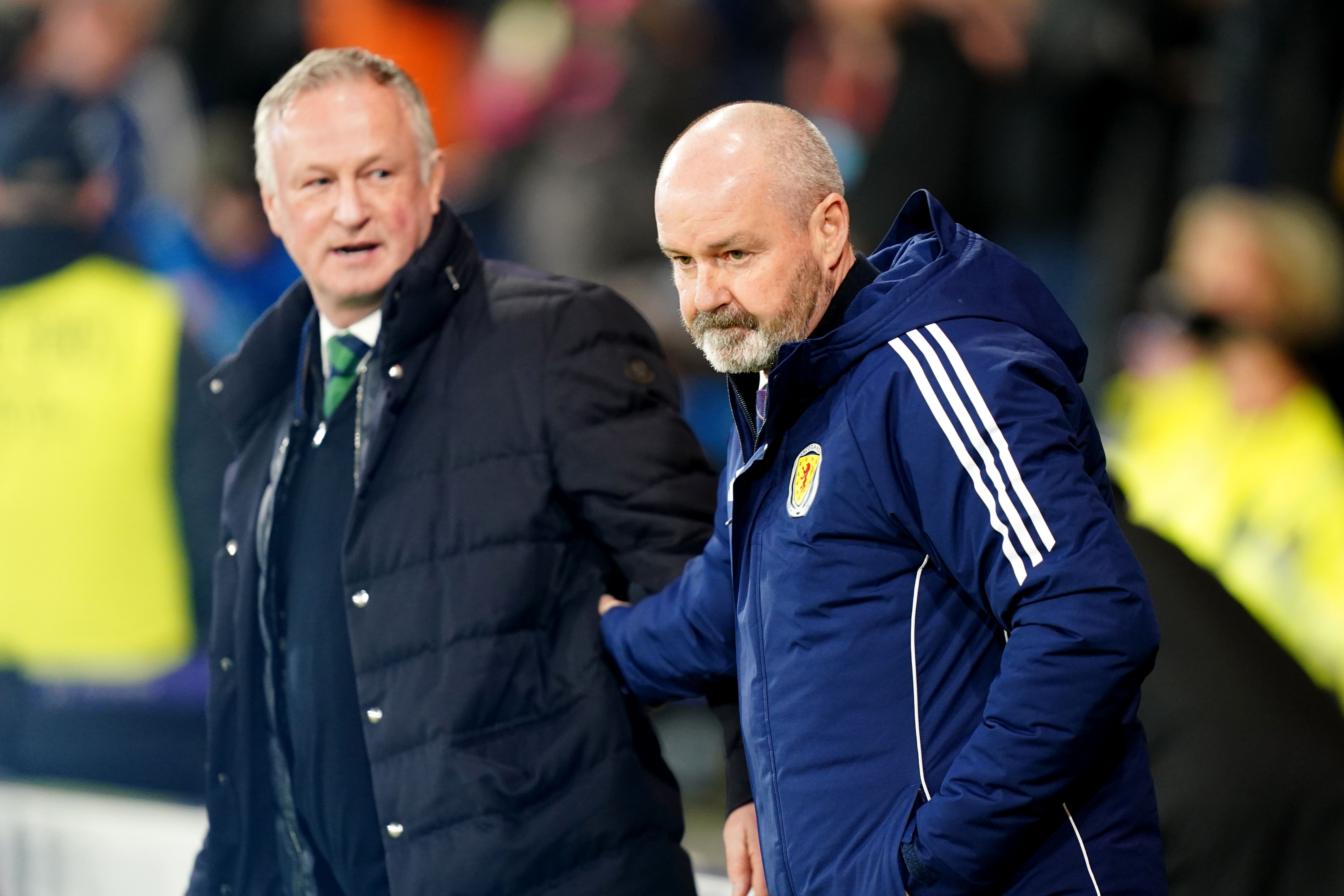 Steve Clarke, right, is confident Scotland will be ready for Euro 2024
