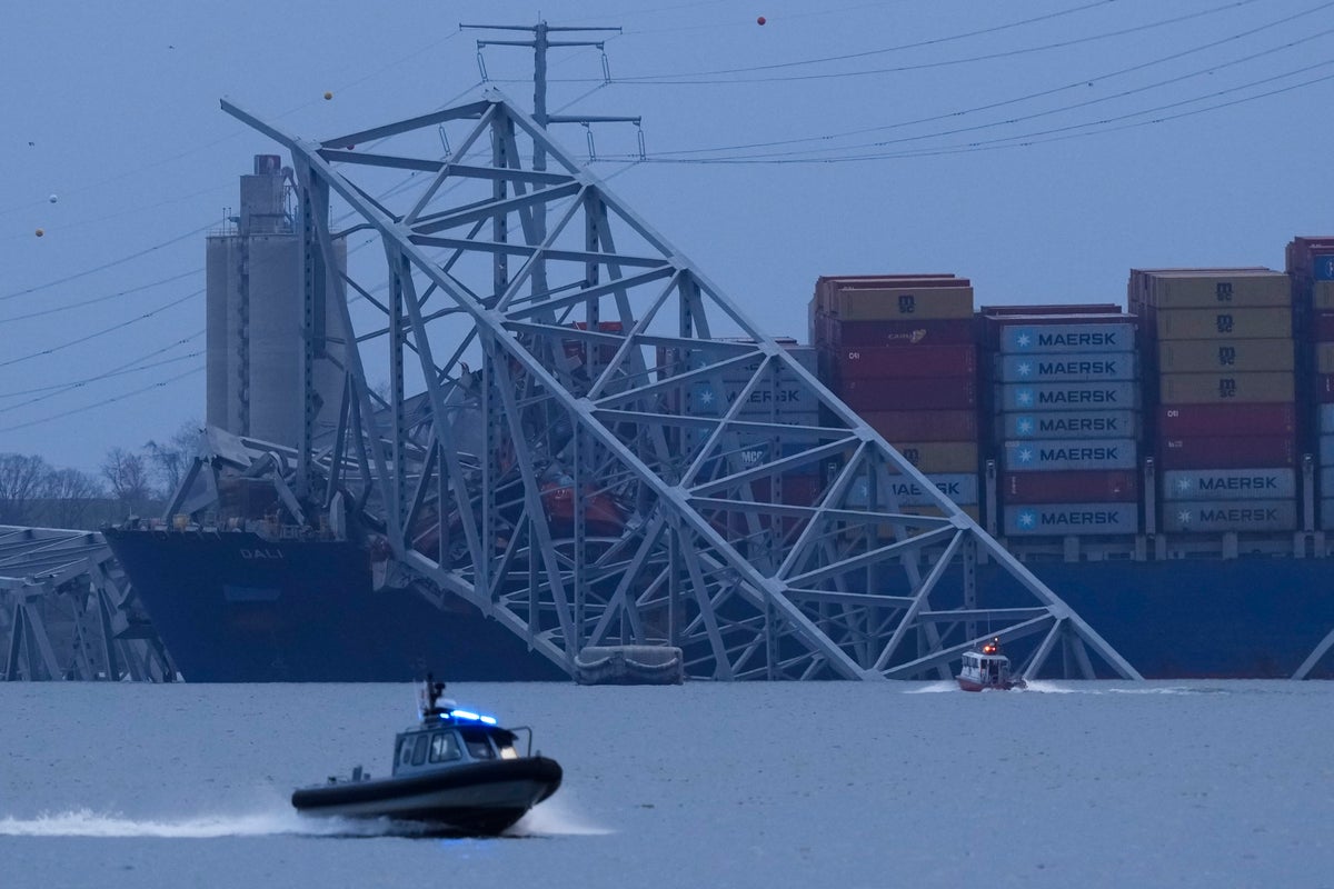 ‘The whole bridge just collapsed!’: Chilling audio reveals scramble to clear Baltimore bridge before ship crash