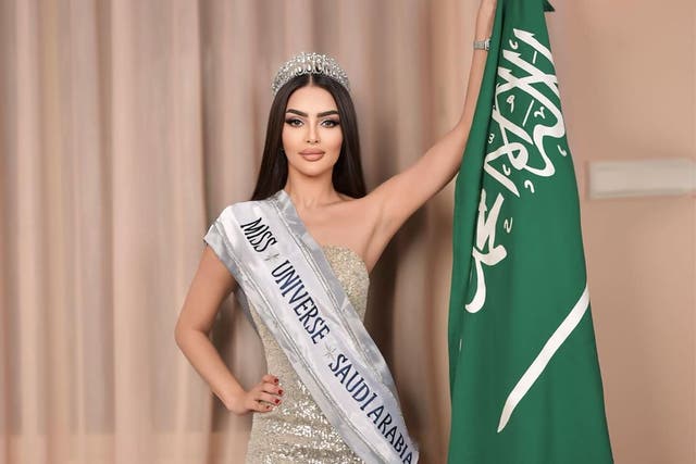 <p>Rumy Alqahtani, a 27-year-old Riyadh-born model and content creator, posted on her Instagram announcing her participation in the pageant </p>