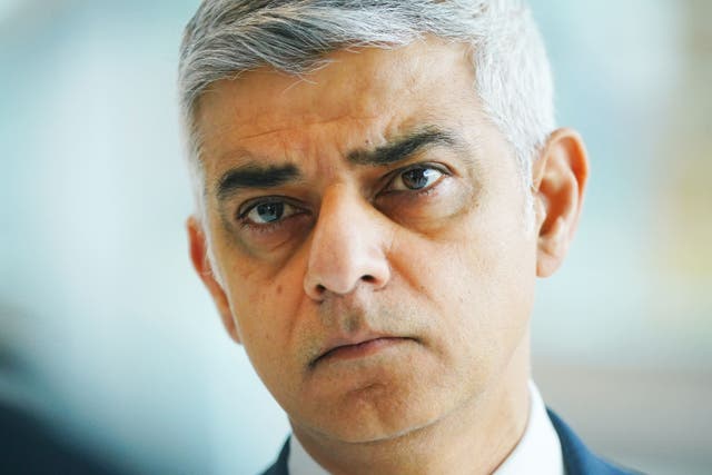 A Government minister has distanced himself from a Conservative Party advert attacking London Mayor Sadiq Khan’s record on crime (Victoria Jones/PA)