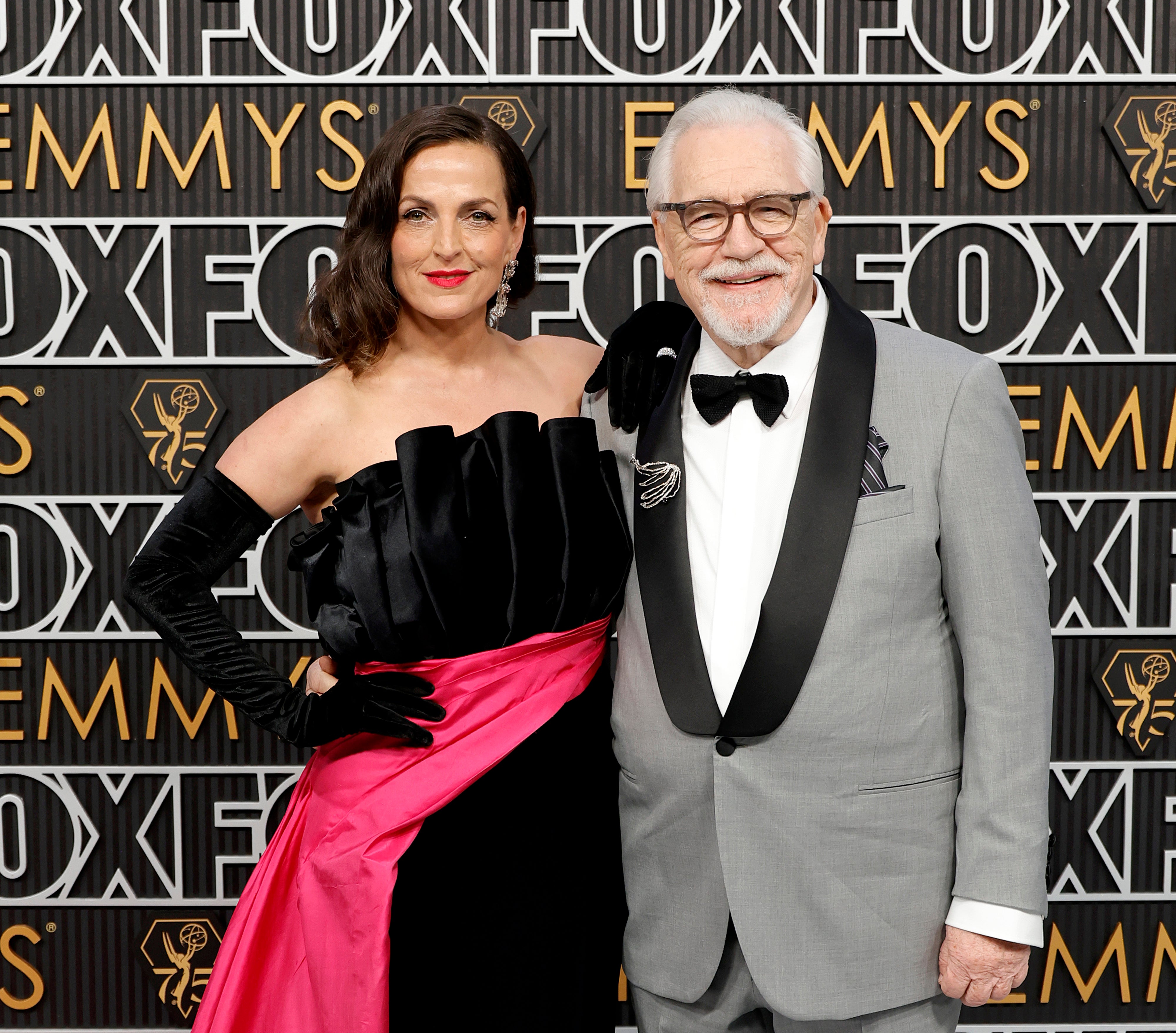 Cox and his wife Nicole Ansari at the Emmys in January