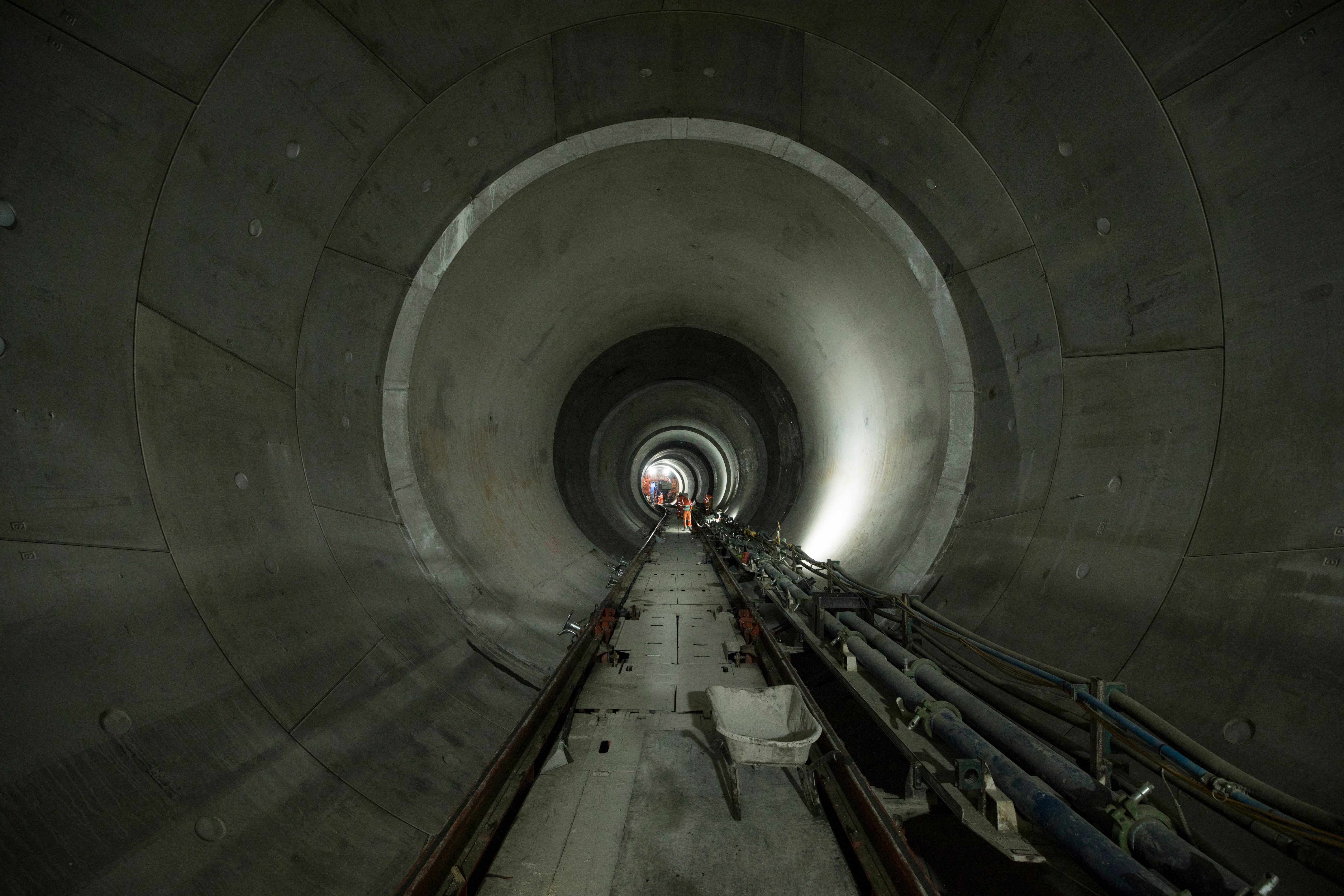 Construction of London’s ?5 million super sewer has finally been completed after eight years of work