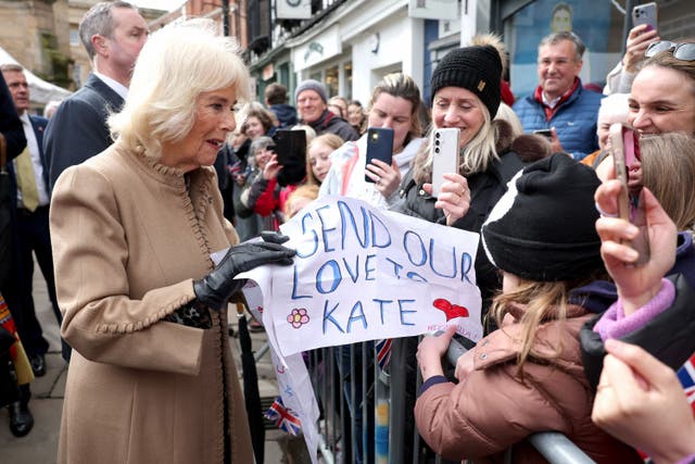 The Queen receives a message of support for the Princess of Wales (Chris Jackson/PA)