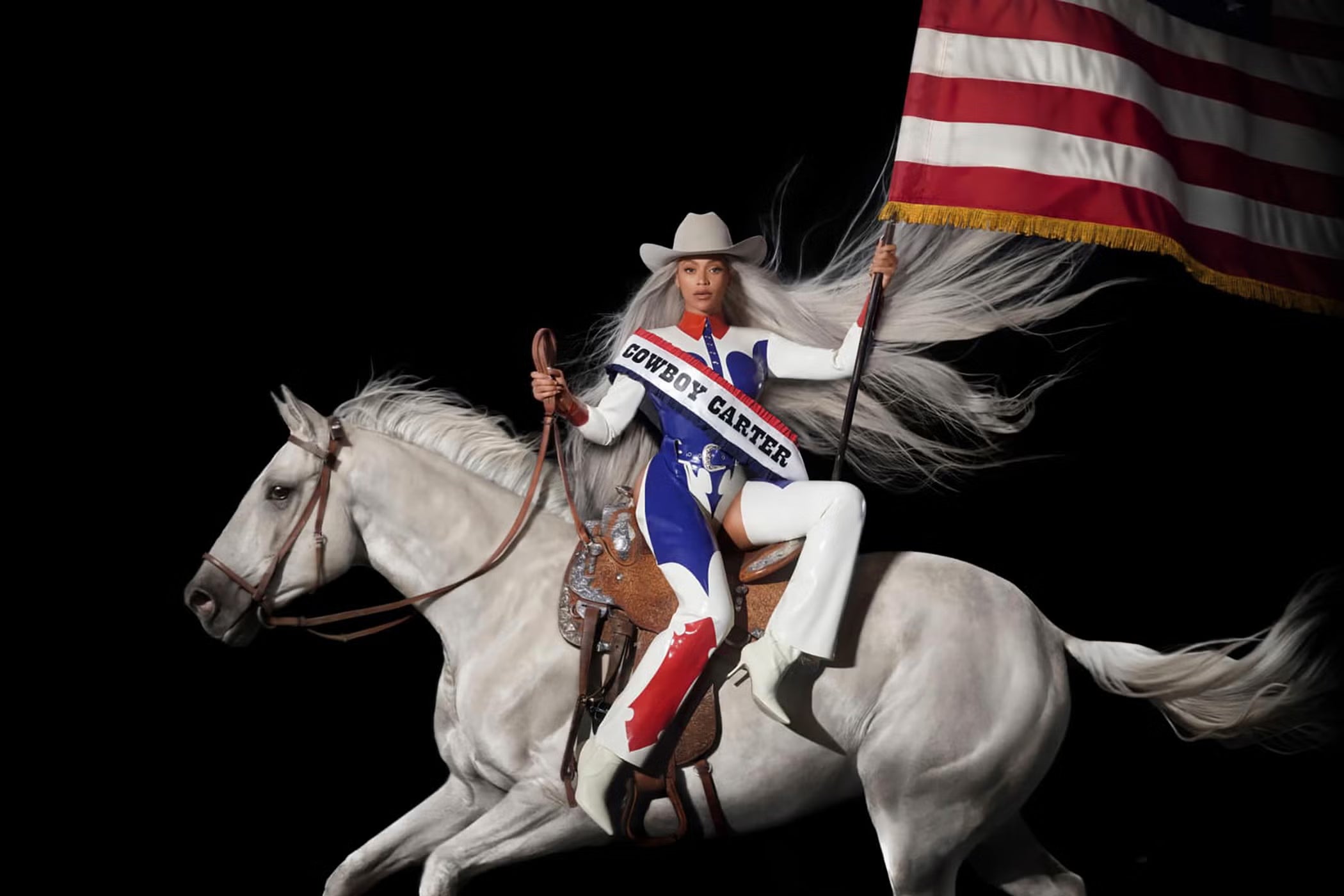 Beyonce in artwork for her new album, ‘Cowboy Carter’