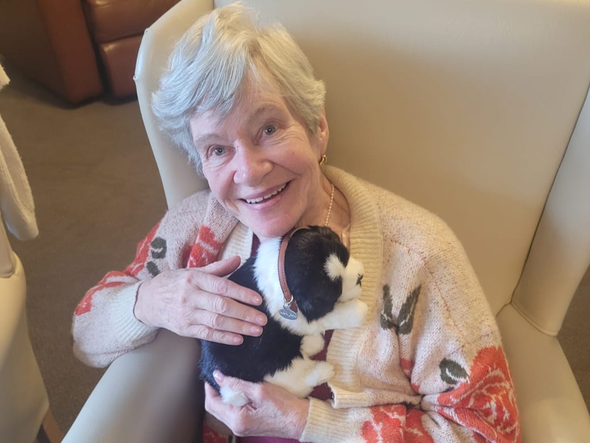 Care home residents have been given robotic pets as part of a scheme to help people with dementia