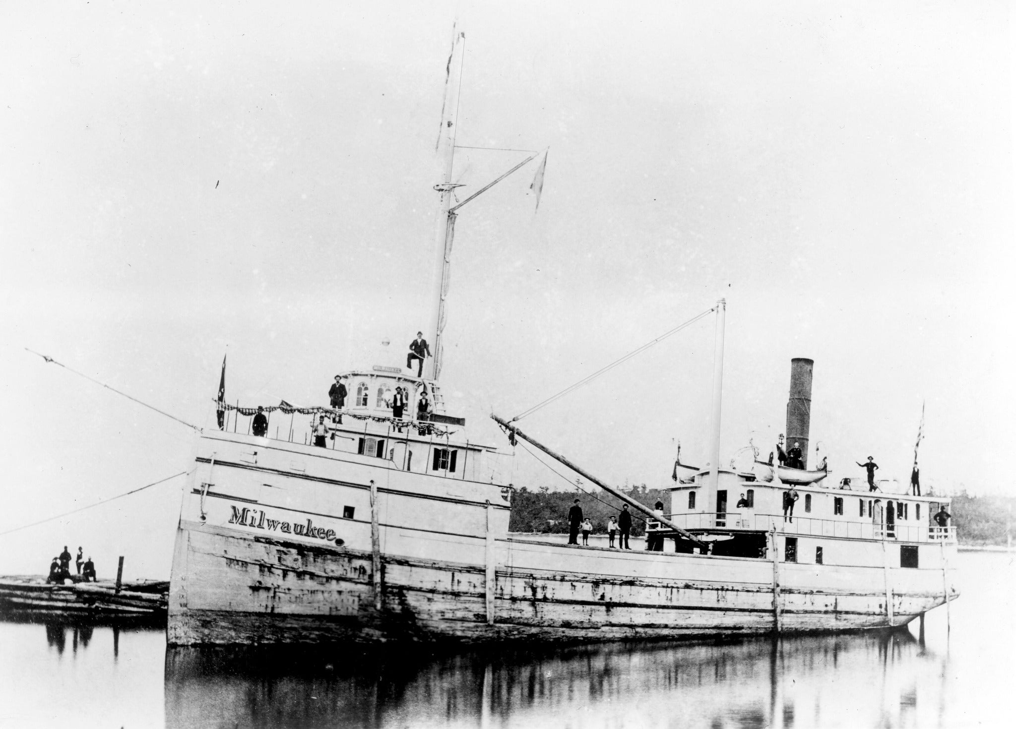<p>The <em>Milwaukee </em>steamship</p>