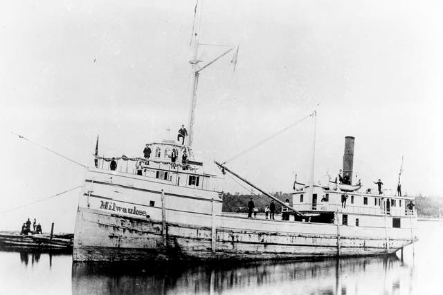 <p>The <em>Milwaukee </em>steamship</p>