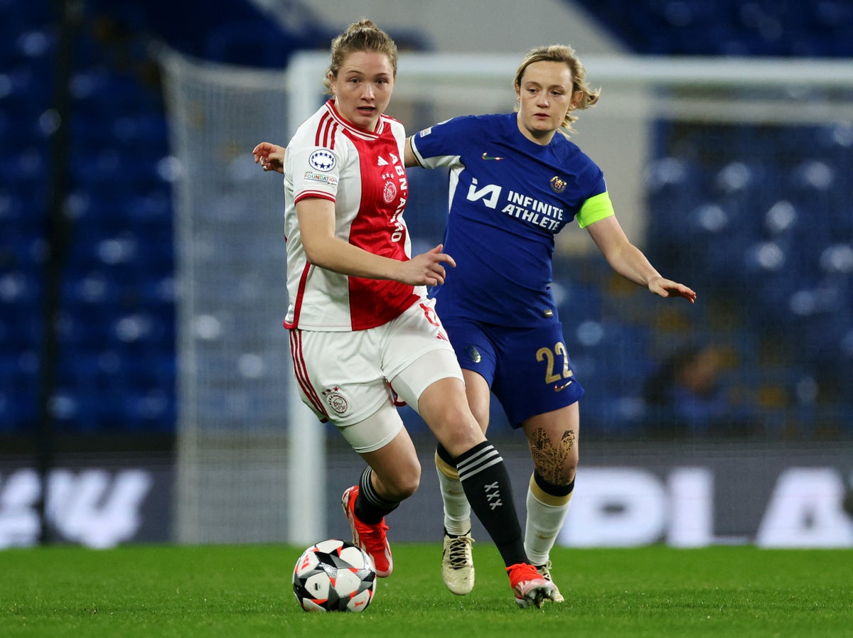 Chelsea vs Ajax LIVE: Women’s Champions League latest score and goal updates from quarter-final tonight