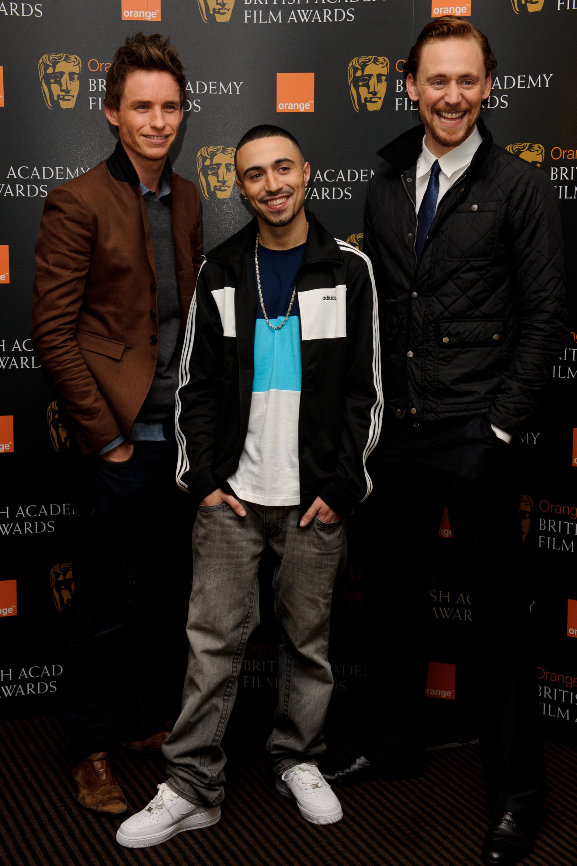 Rising star: Deacon with Eddie Redmayne and Tom Hiddleston at a Bafta event in 2012