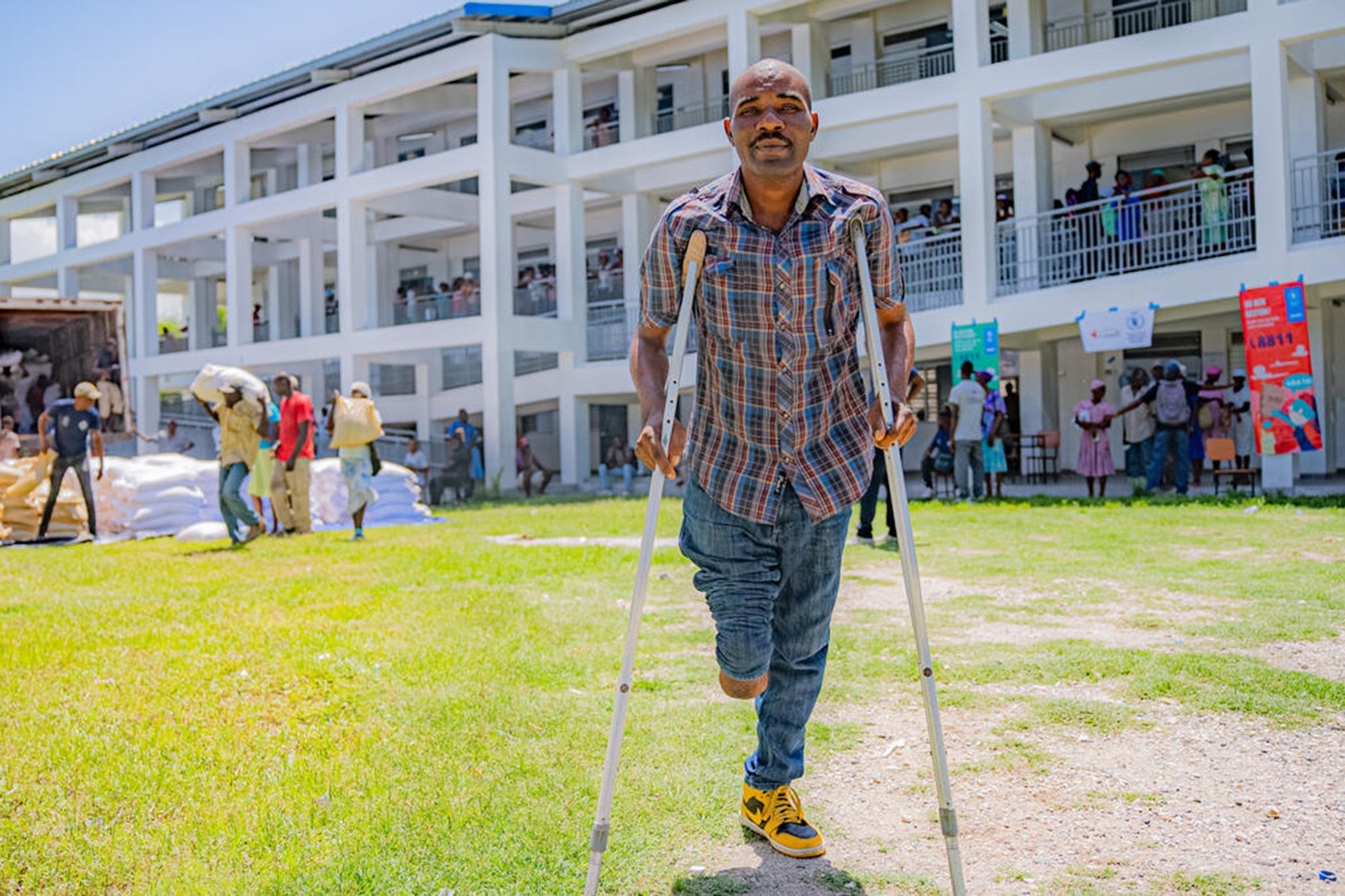 Augustin, a farmer, fled for his life when bandits came for his crops