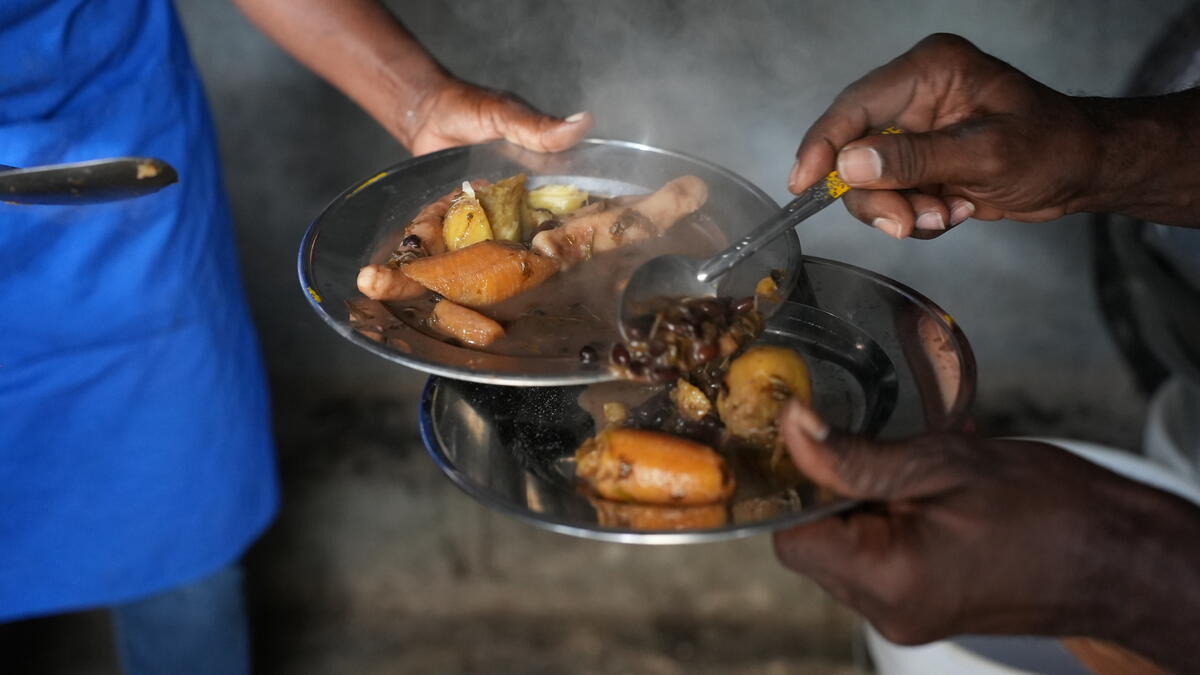 Sausage and black bean soup is on the menu for students