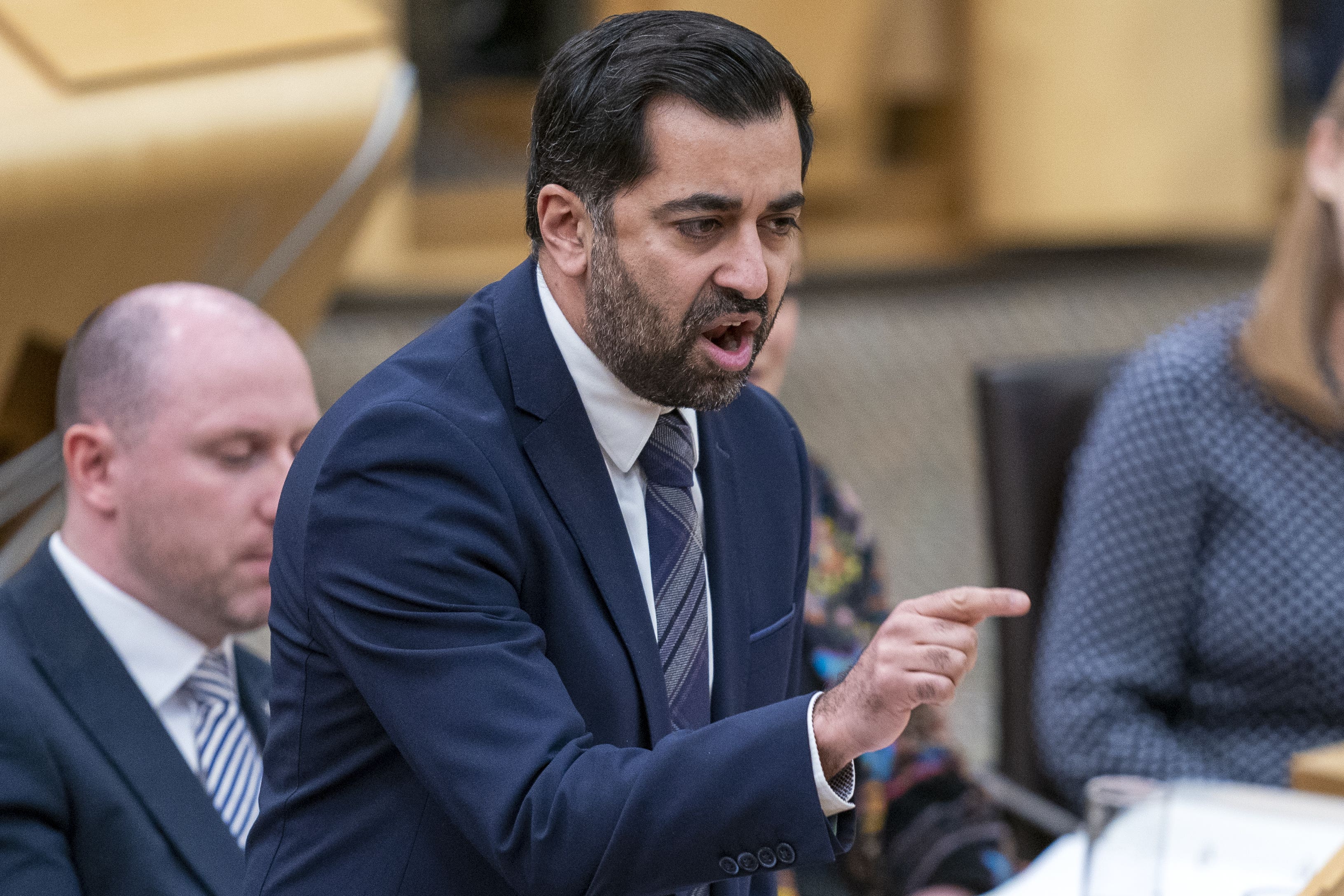 Humza Yousaf faced MSPs at First Minister’s Questions on Thursday (Jane Barlow/PA)