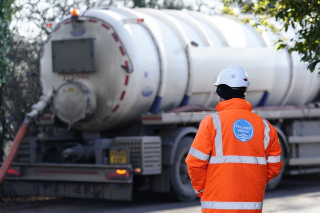 Troubled utility firm Thames Water has said its shareholders will not be injecting the first ?500 million of funding that was agreed last summer into the group (Andrew Matthews/PA)