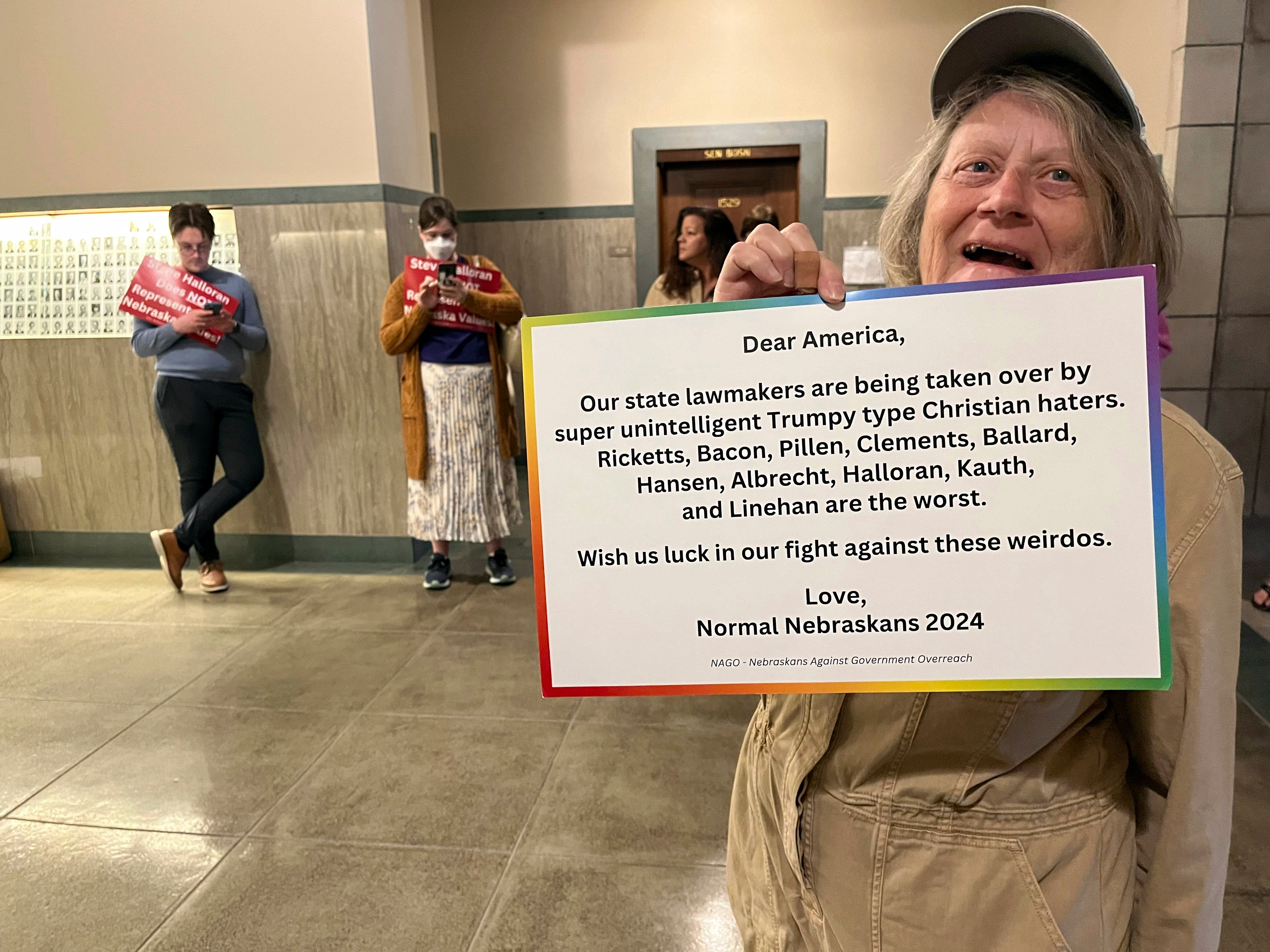 Nebraska Lawmaker Graphic Reading