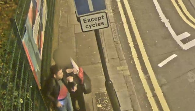 <p>Handout CCTV image dated 10/12/2022 of  of the suspect believed to have carried out a rape of a woman in Curtain Road, Shoreditch, London</p>