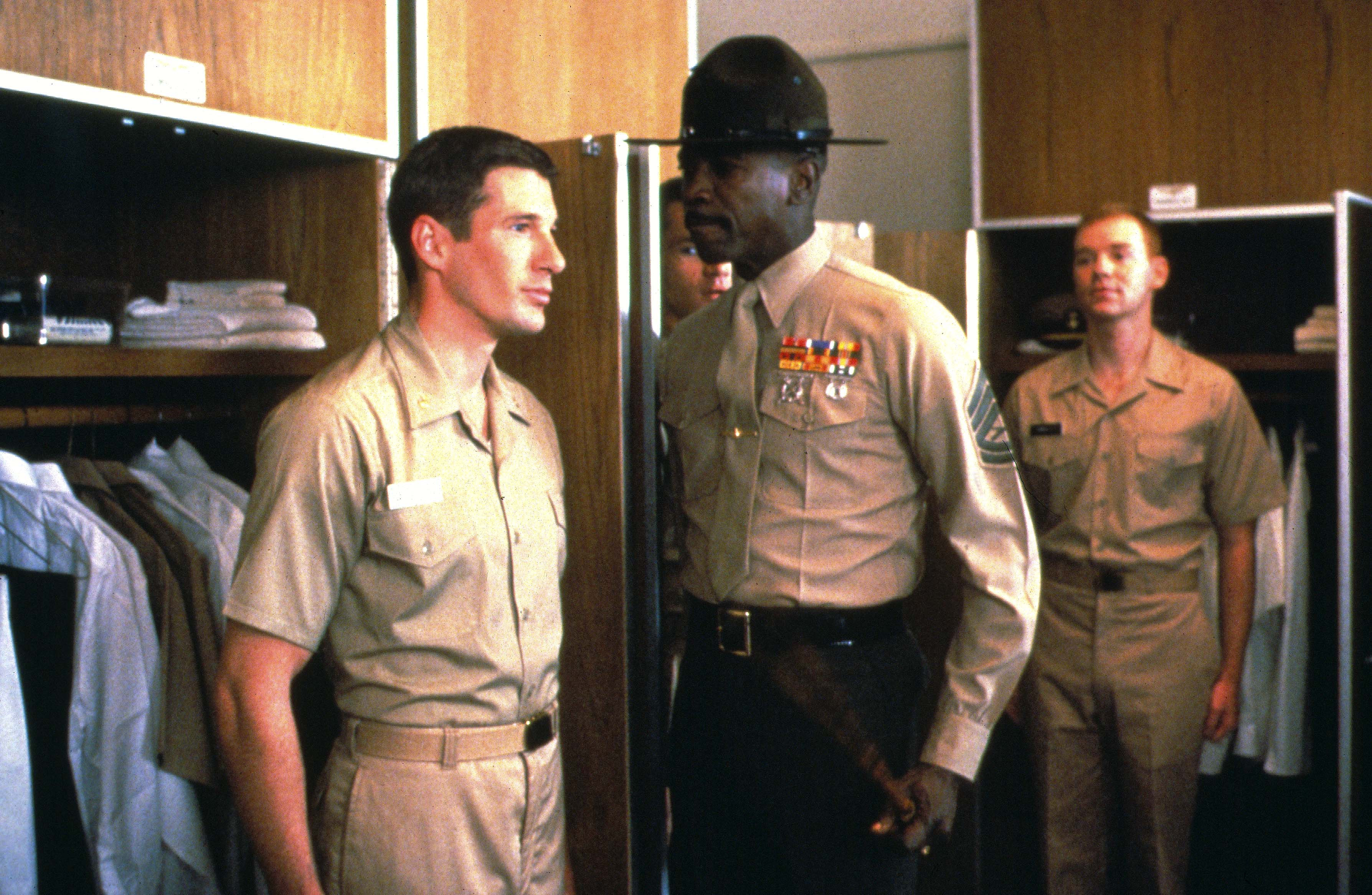 Richard Gere and Louis Gossett Jr in ‘An Officer and a Gentleman’