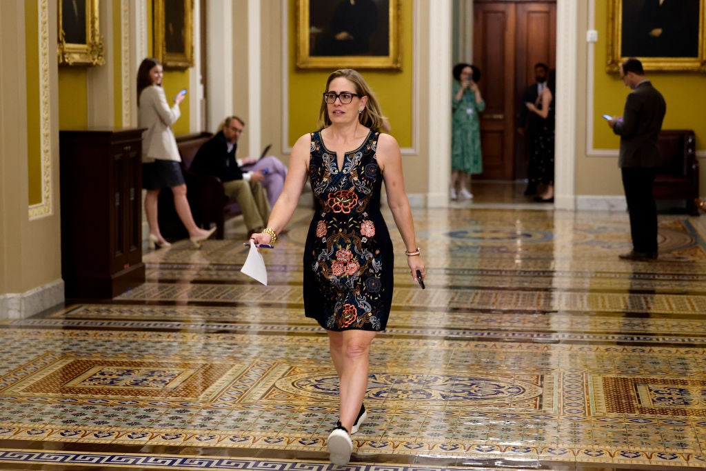 Independent Senator Kyrsten Sinema, from Arizona, has championed legislation to improved firefighter pay. But it is unclear if the bill will pass before the end of the 2024 Congressional session