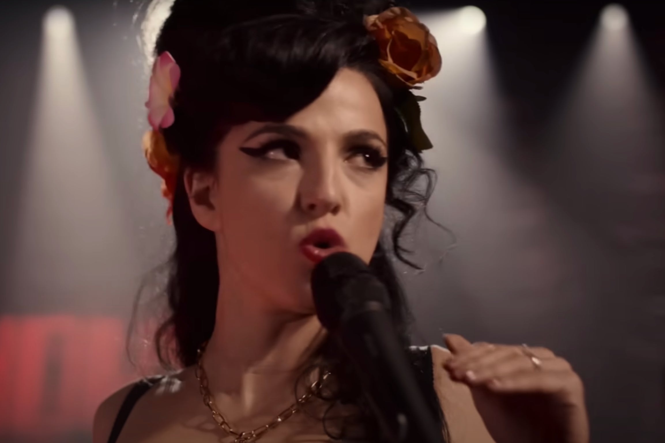 Marisa Abela as Amy Winehouse in ‘Back to Black’