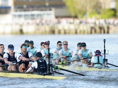 Cambridge rower Matt Edge collapses after Boat Race victory in scary moment