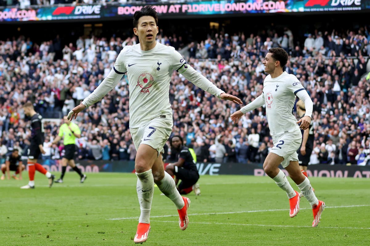 Son Heung-min nets crucial late winner for Tottenham against Luton - The Independent