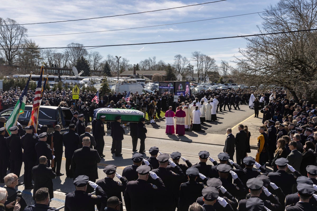 Funeral held for slain New York City police Officer Jonathan Diller