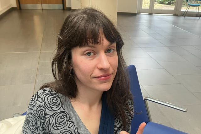 <p>Green Party council candidate Danica Priest in hospital after a dog bit off the end of her finger as she posted a leaflet through a letterbox</p>