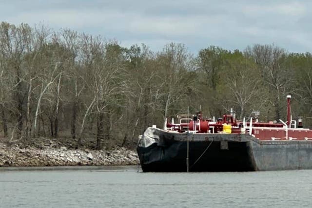 Barge Hits Bridge Oklahoma