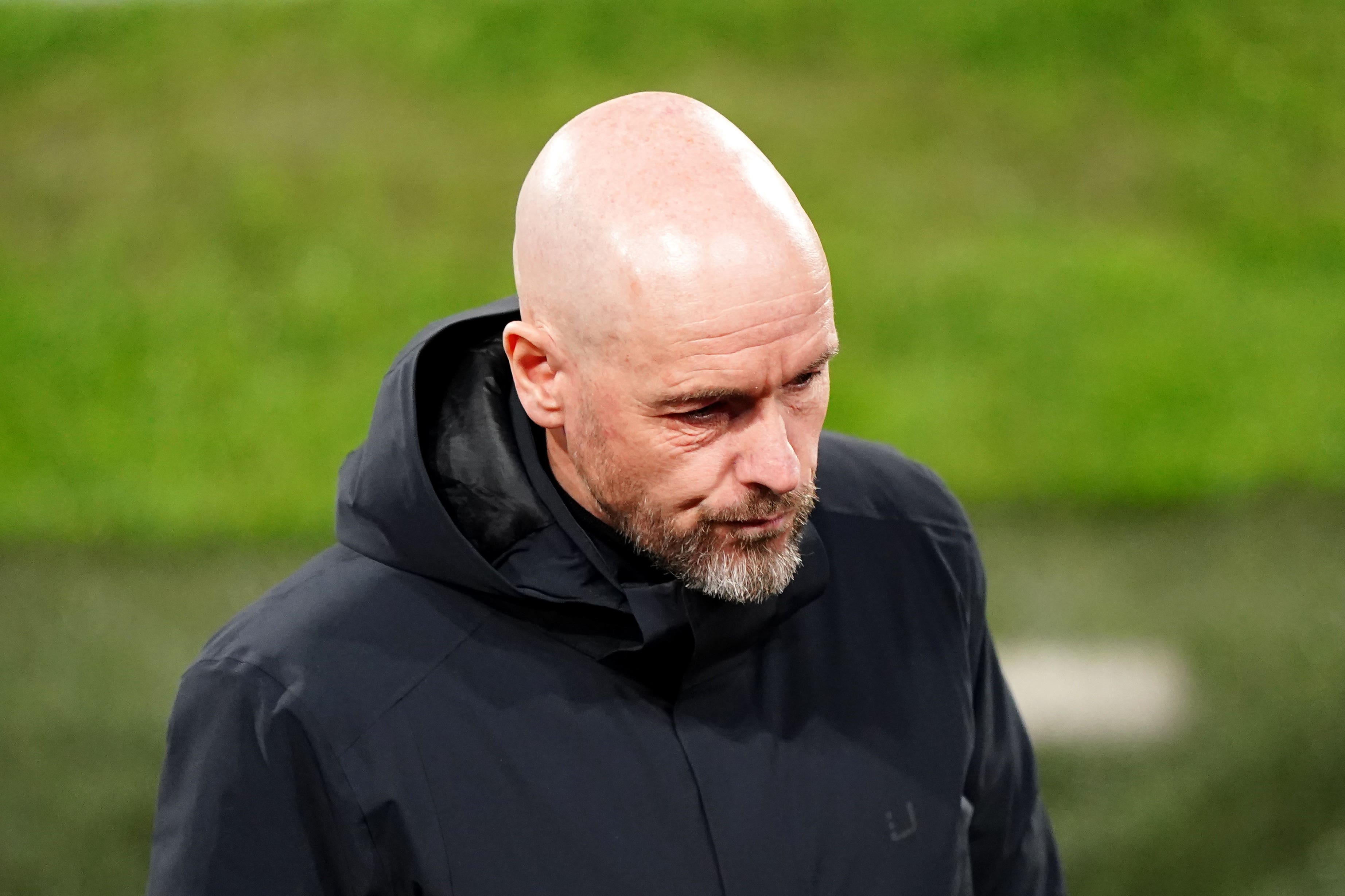 Erik ten Hag saw his side fail to hang on to their late lead (Zac Goodwin/PA)