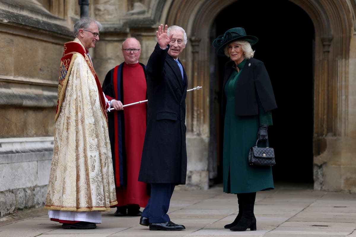 King Charles attends Easter service, providing a glimpse of the monarch after cancer diagnosis