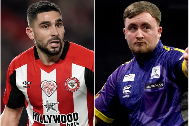 Neil Maupay and Luke Littler engaged in a social media tussle (PA)