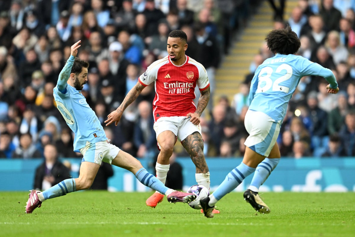 Man City vs Arsenal LIVE: Result and reaction after decisive clash in Premier League title race ends goalless | The Independent