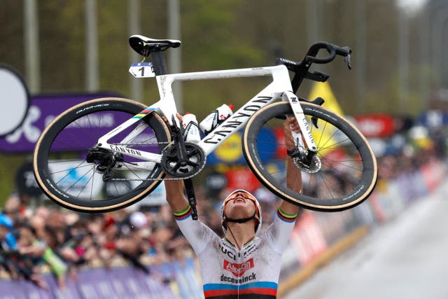 <p>Mathieu van der Poel is hoping to complete a Tour of Flanders/Paris-Roubaix double </p>