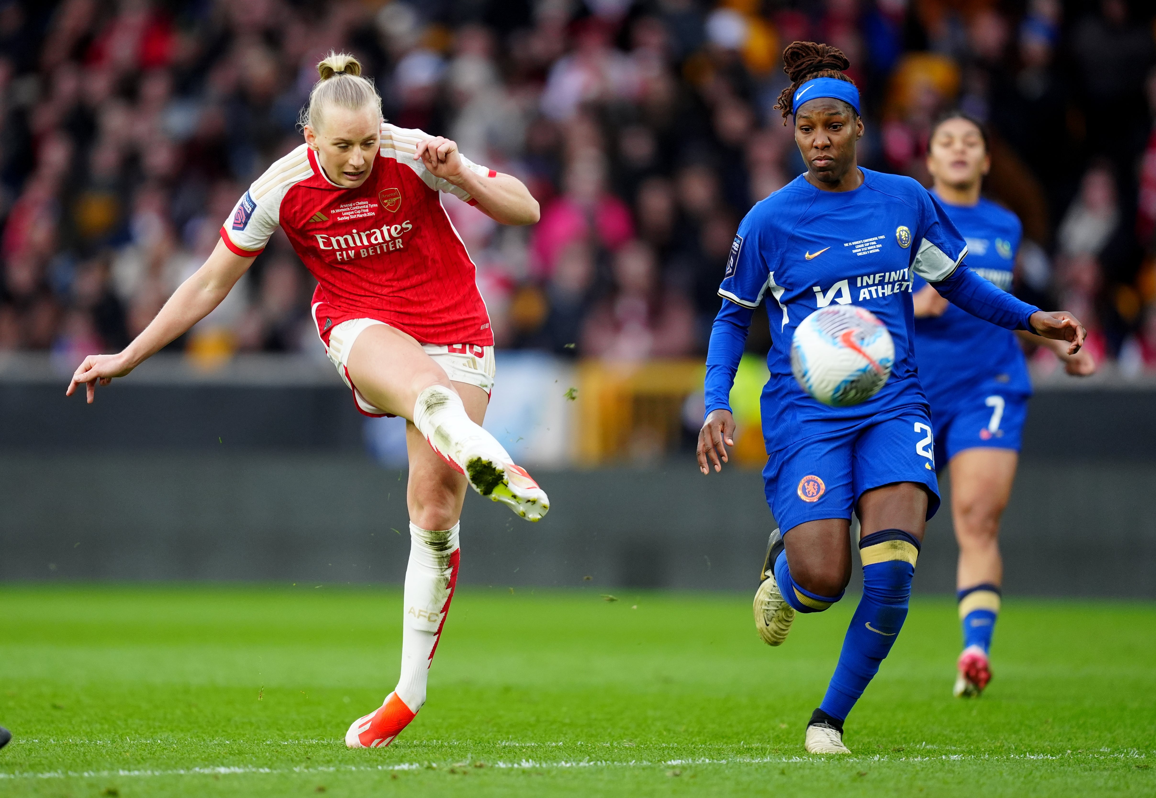 Stina Blackstenius’ extra-time goal ensured Arsenal triumphed in the Women’s League Cup