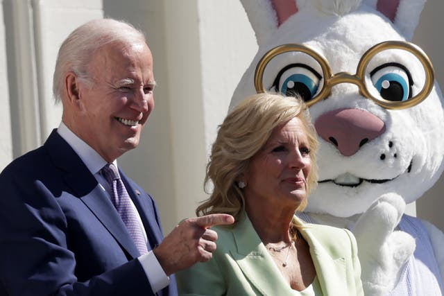 <p>The annual White House Easter Egg Roll, pictured above in 2023, has come under fire from GOP politicians this year</p>