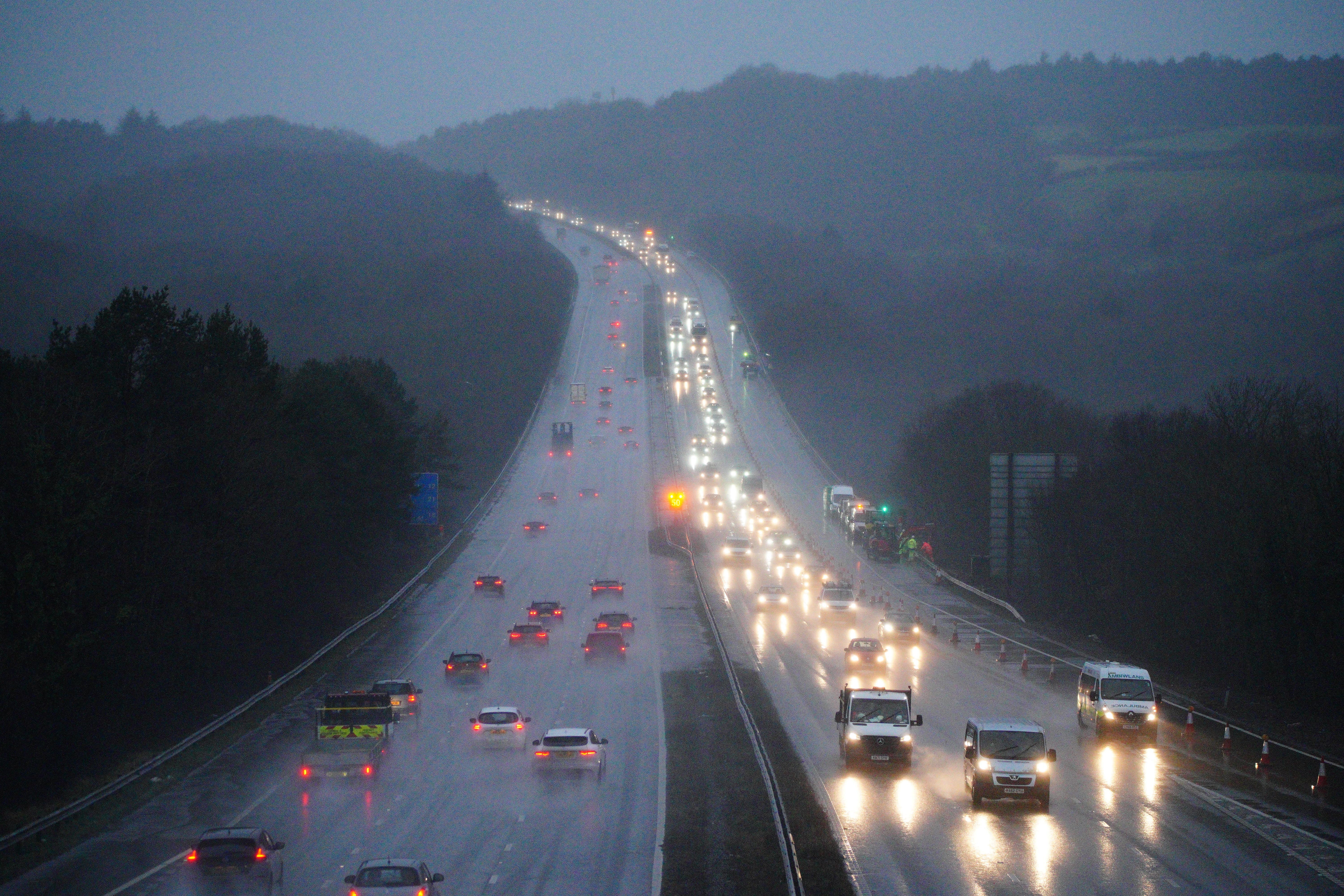 The warmer weather follows a forecast of heavy rain a gusty winds that hit the UK over Easter