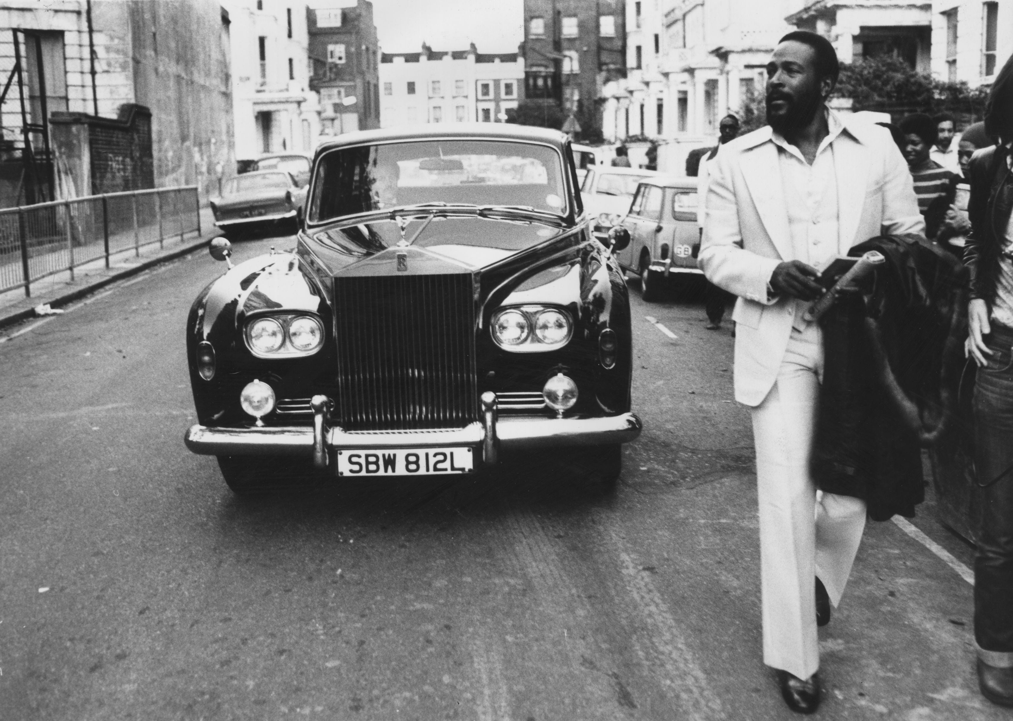 American soul singer Marvin Gaye in Notting Hill, London